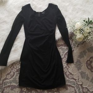 Express sweater dress w mesh sleeves